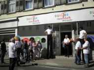Eröffnung des Ladens in der Bolongarostraße Eröffnung des Ladens in der Bolongarostraße